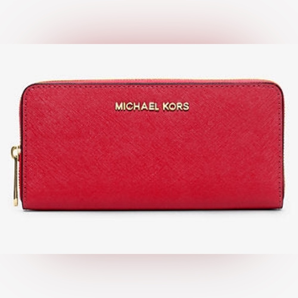 Michael Kors Jet Set Travel Saffiano Leather Continental Wallet